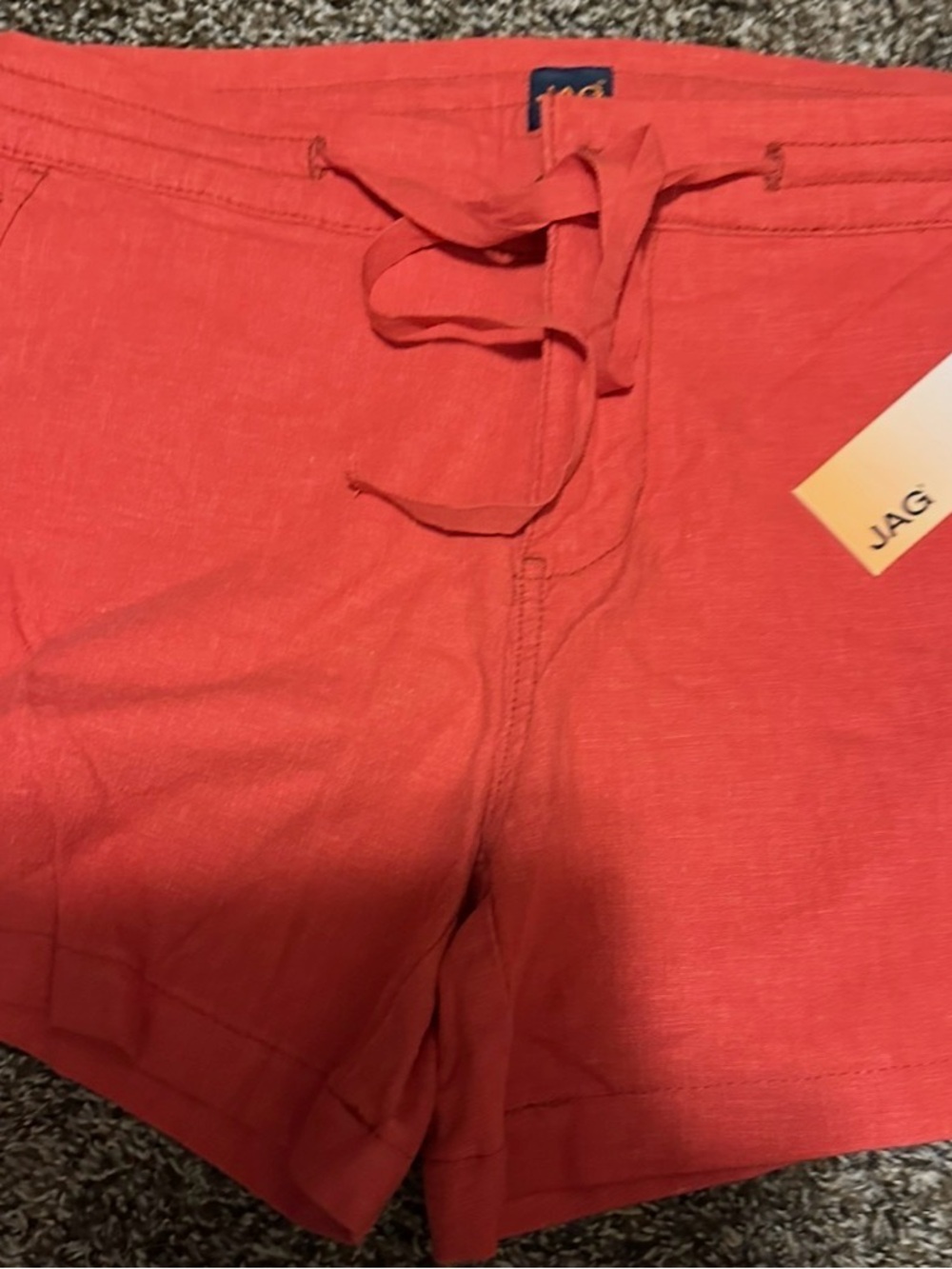 Jag Jeans Women's Coral Drawstring Linen Shorts. Size Small NWT